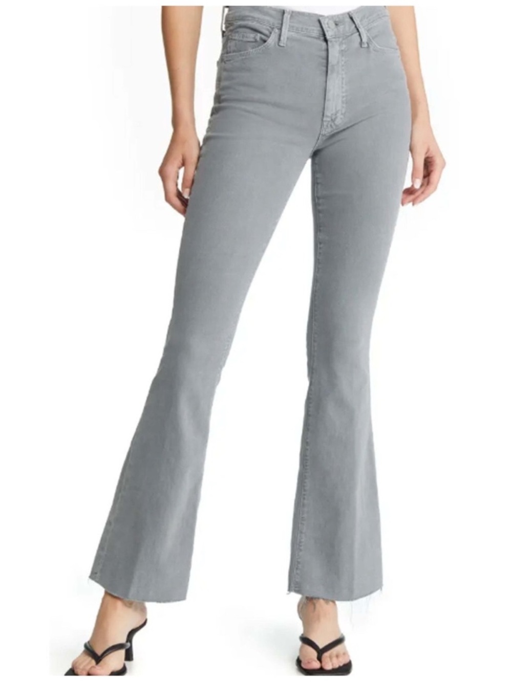 Mother The Weekender Fray Chalk It Up in lead gray Size 26